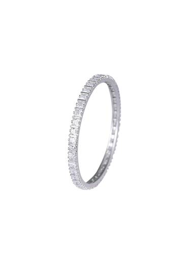 Zirconia Studded 92.5 Sterling Silver Bangles Set of 2