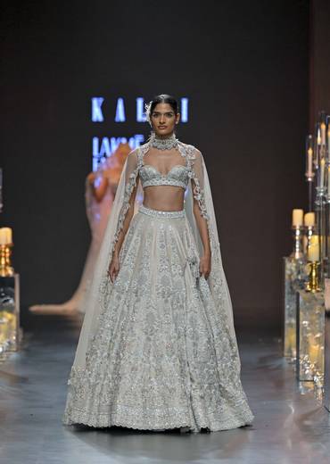 beige lehenga set with pearl embroidery-sg183994