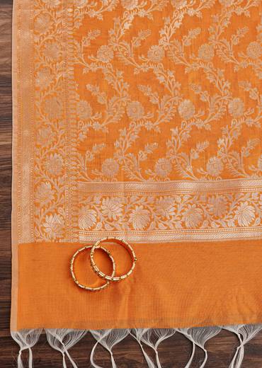 orange-beige-banarasi-silk-unstitched-suit-set-with-woven-detailing-sg237253-1