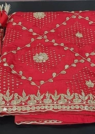 Brick Red Dress Material