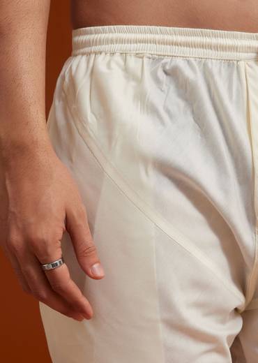 Faun Sherwani Set With Zardosi And Butti Work