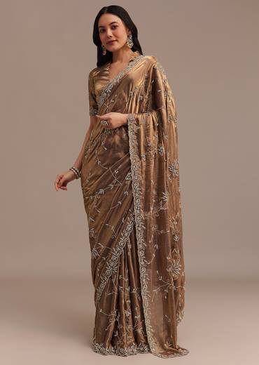 dark golden beige tissue silk saree with-sg284484-9 5