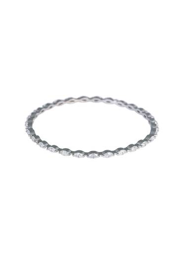 Silver Finish Linear Bangles Set of 4