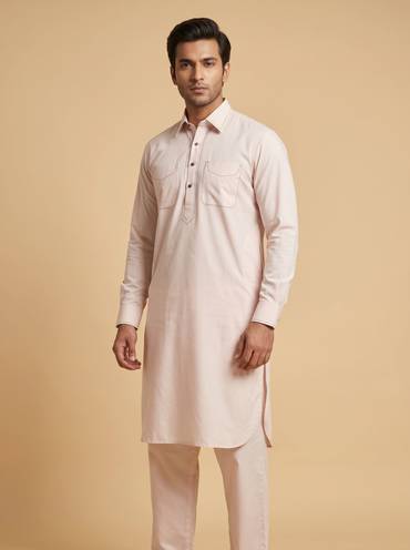 Soft Cream Kurta Set