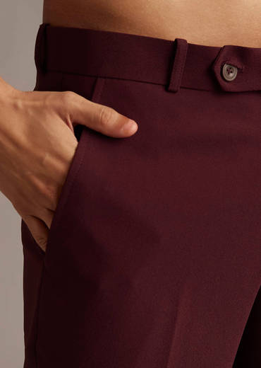 Wine Velvet Indo Western Set For Men With Intricate Hand Embroidery