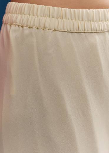 Yellow Georgette Crop Top With Mirror Work