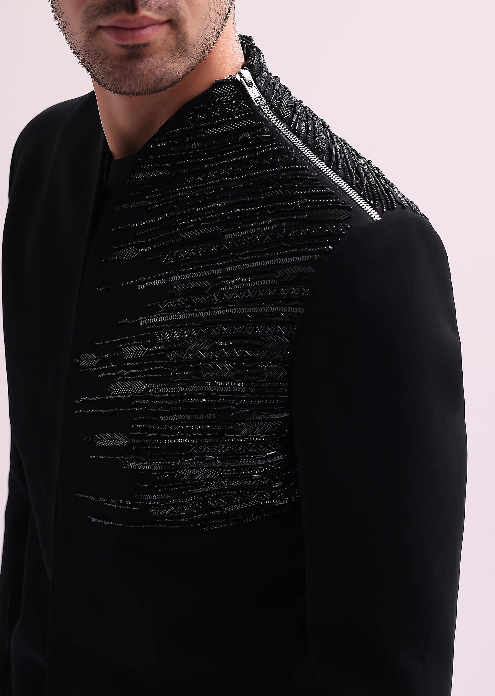 black chain embellished jack-sg227133 4