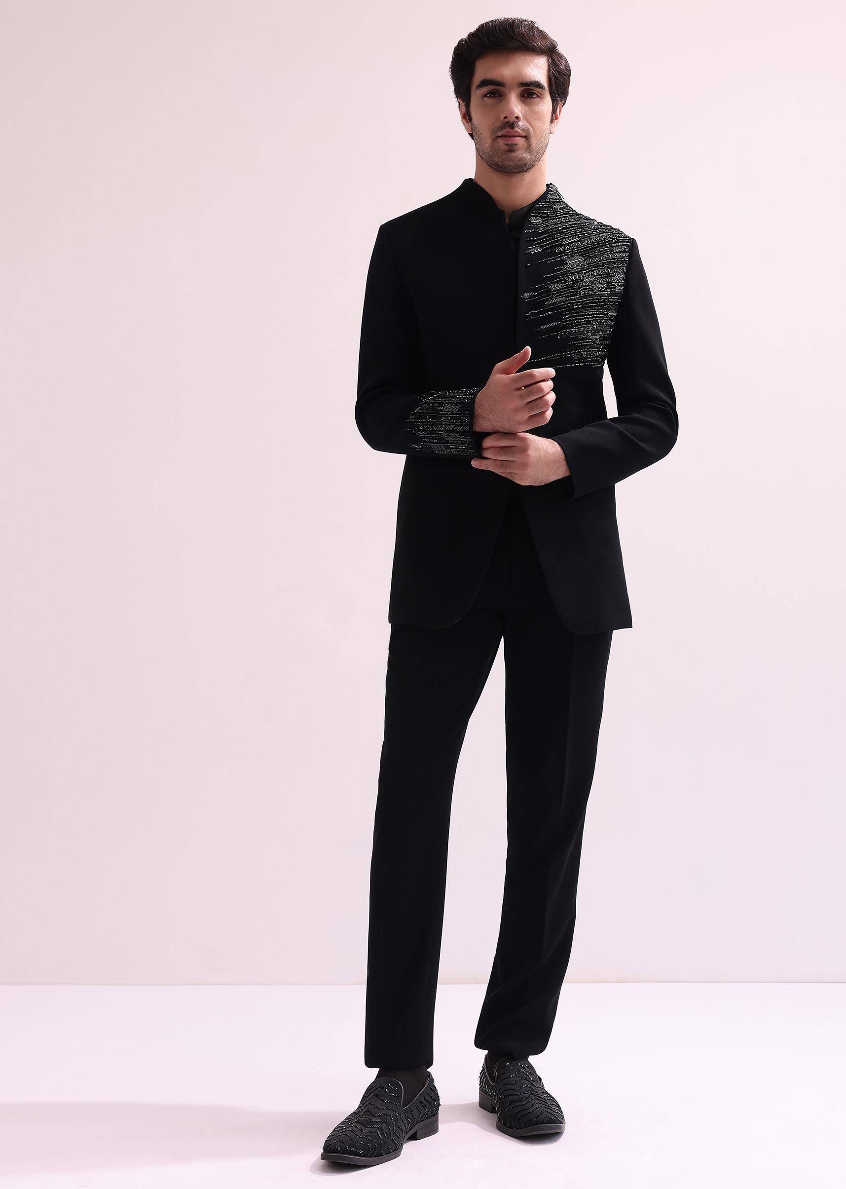 black chain embellished jack-sg227133 7