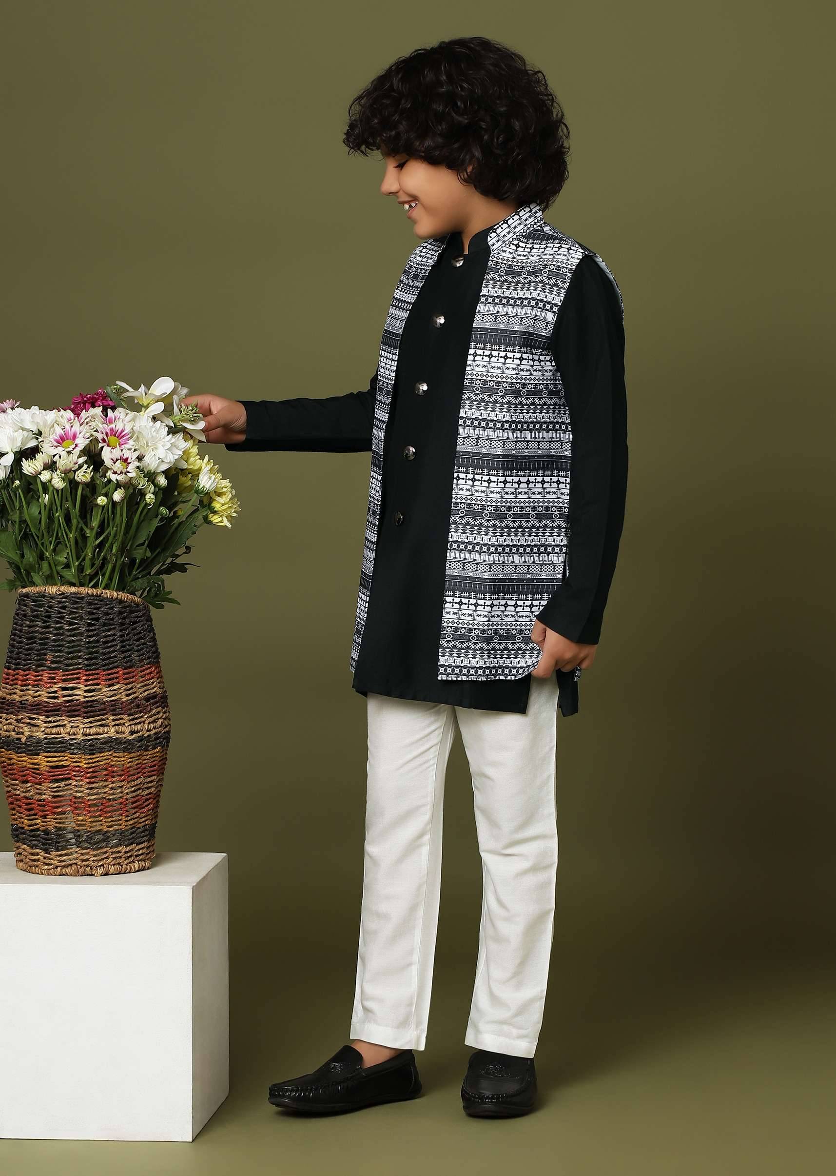black jacket kurta set-sg158520 6