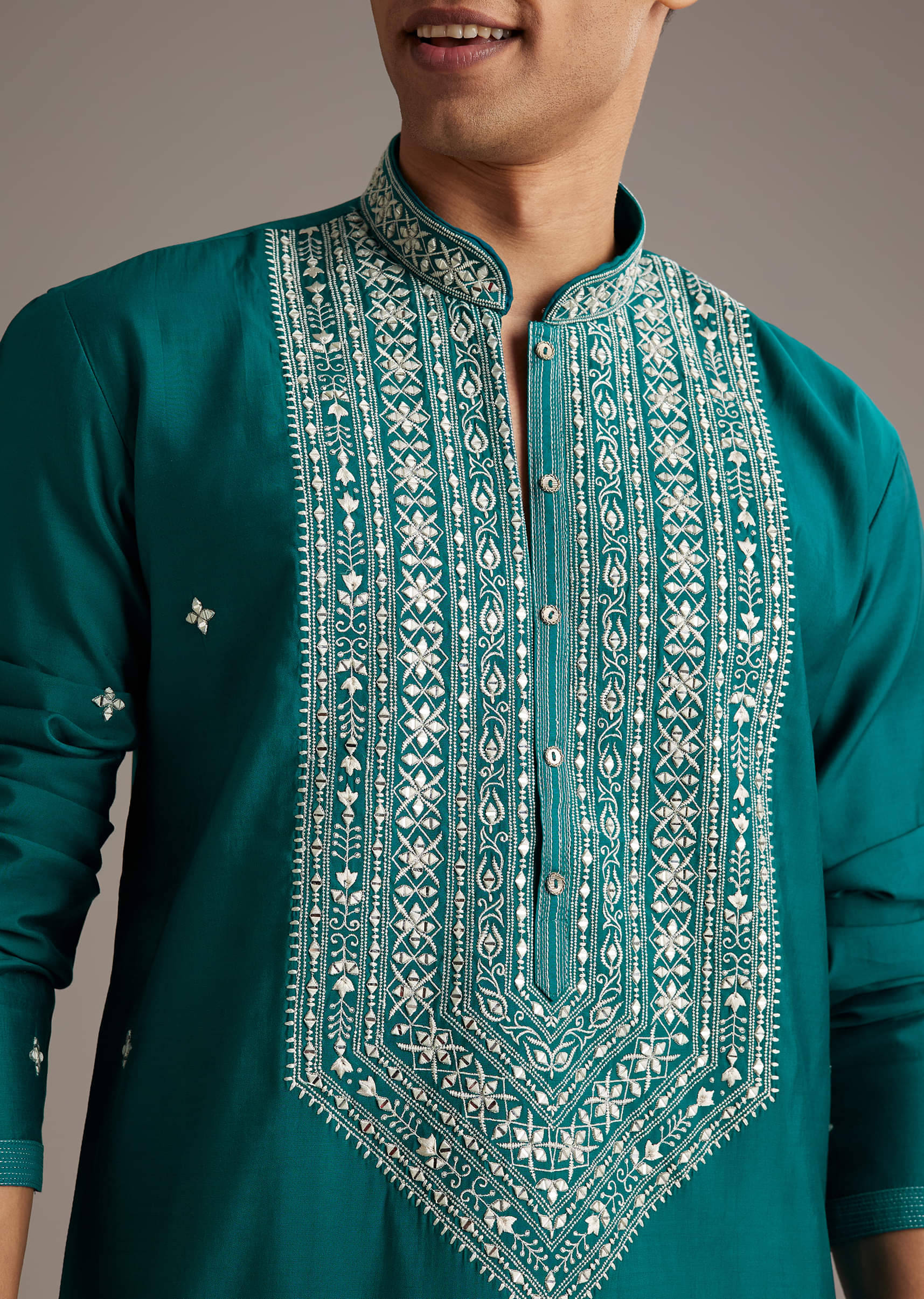 blue-silk-kurta-set-for-men-with-mirror-and-thread-work-sg359972-1