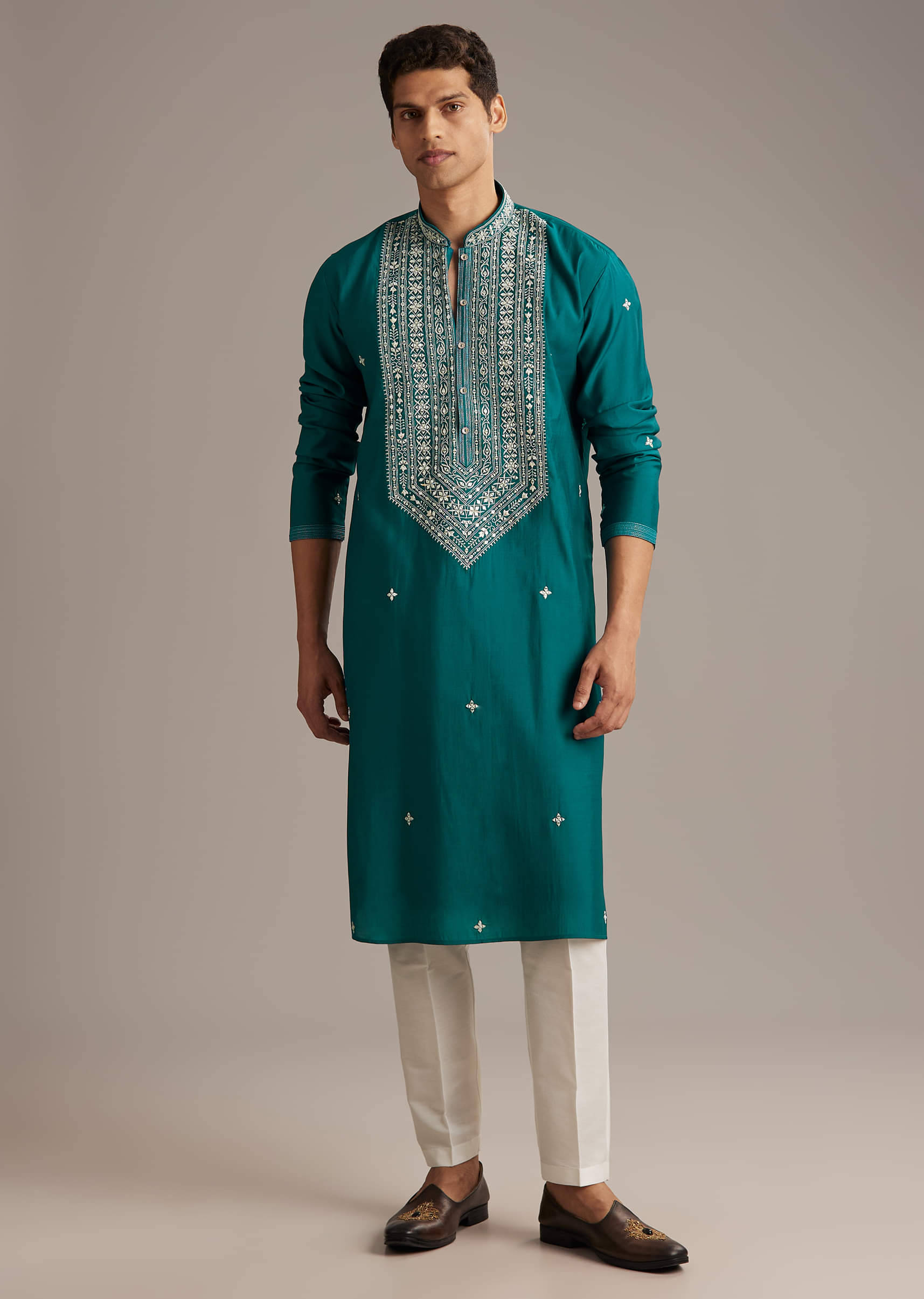 blue-silk-kurta-set-for-men-with-mirror-and-thread-work-sg359972-4