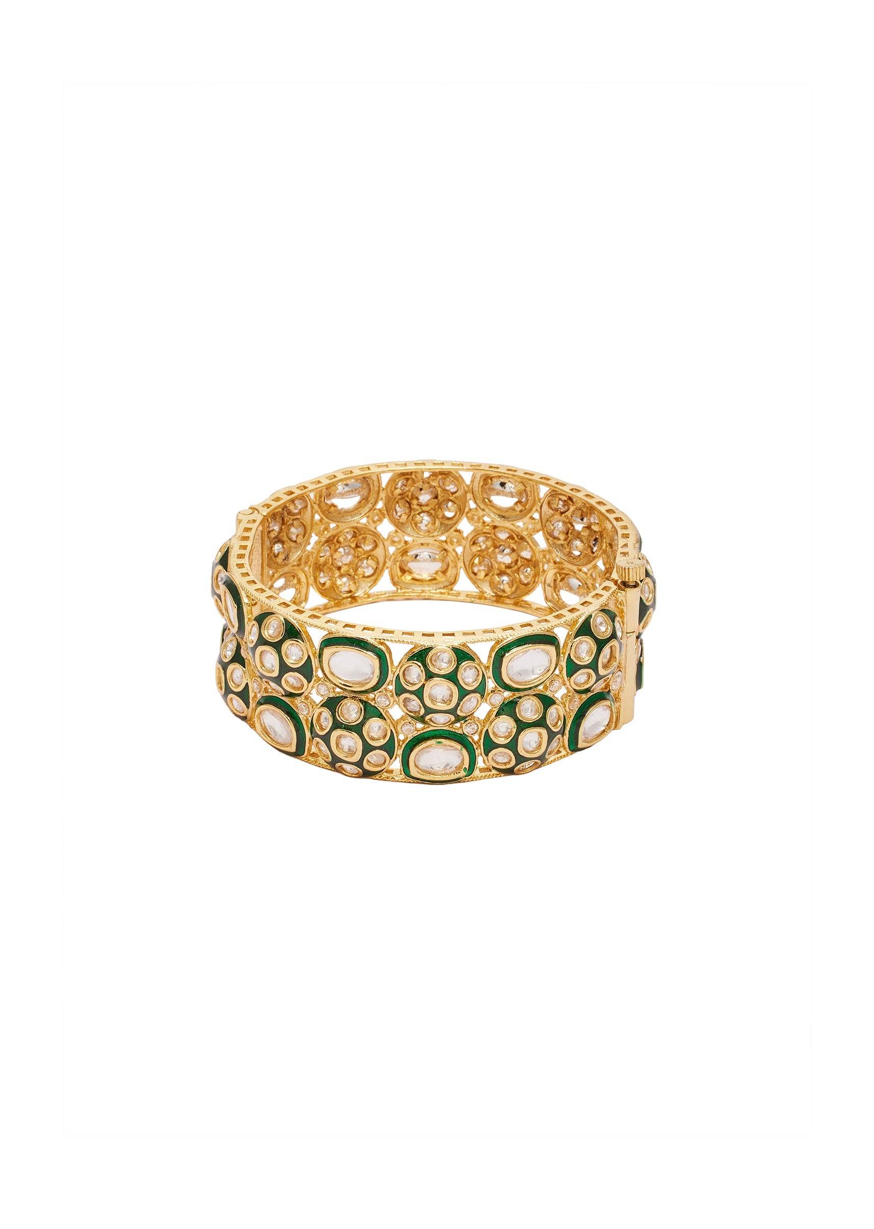 Gold-Toned Openwork Festive Bangles
