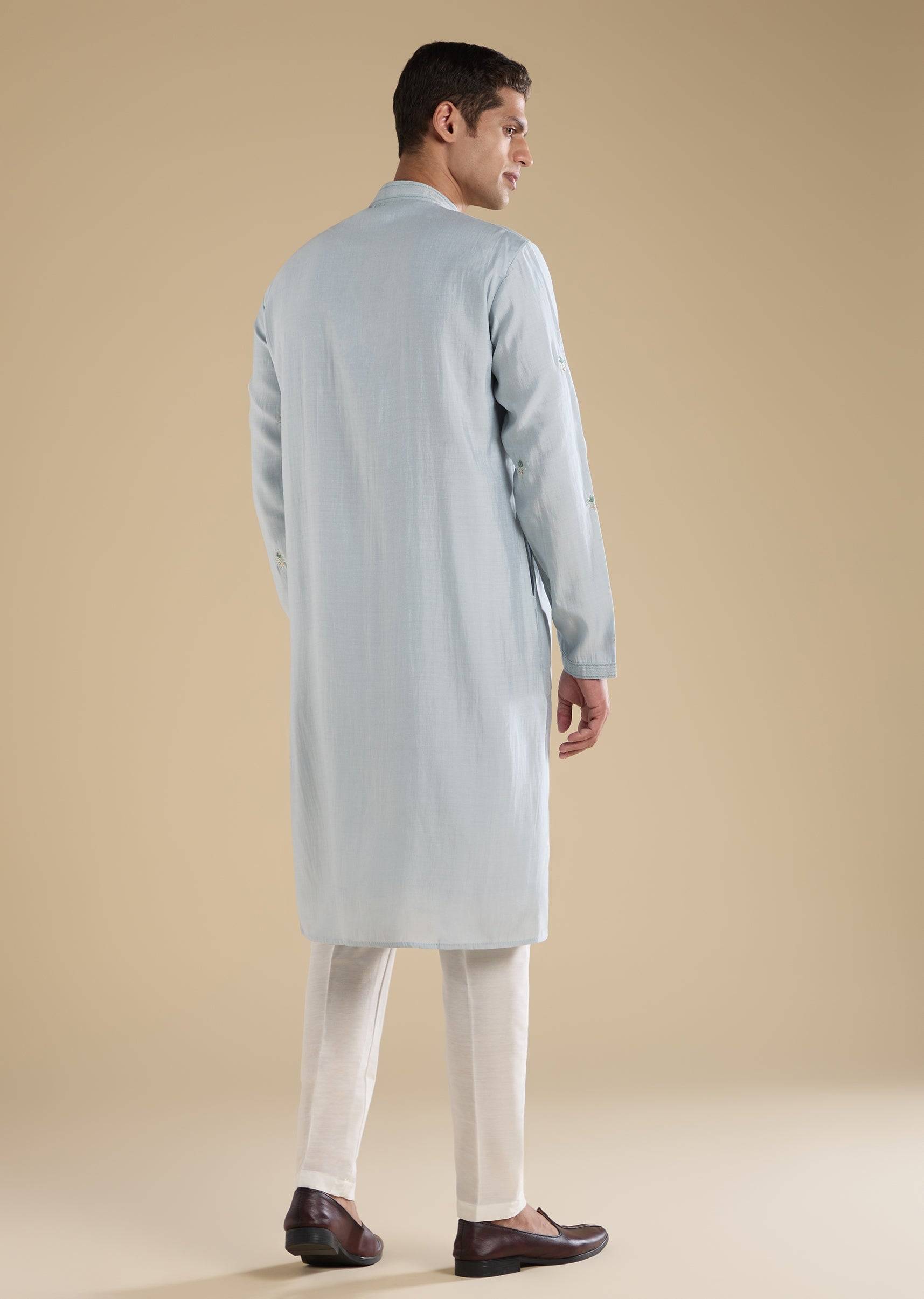 grey-kurta-set-with-pants-sg378724-5 1bb0ea40-7514-4e28-8092-e3cecb3a17cd