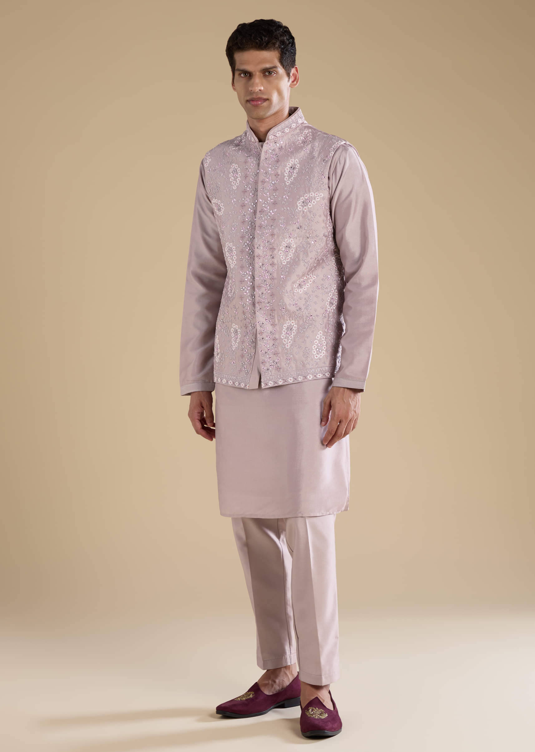 lilac-silk-jacket-kurta-set-with-mirror-work-sg330422-3