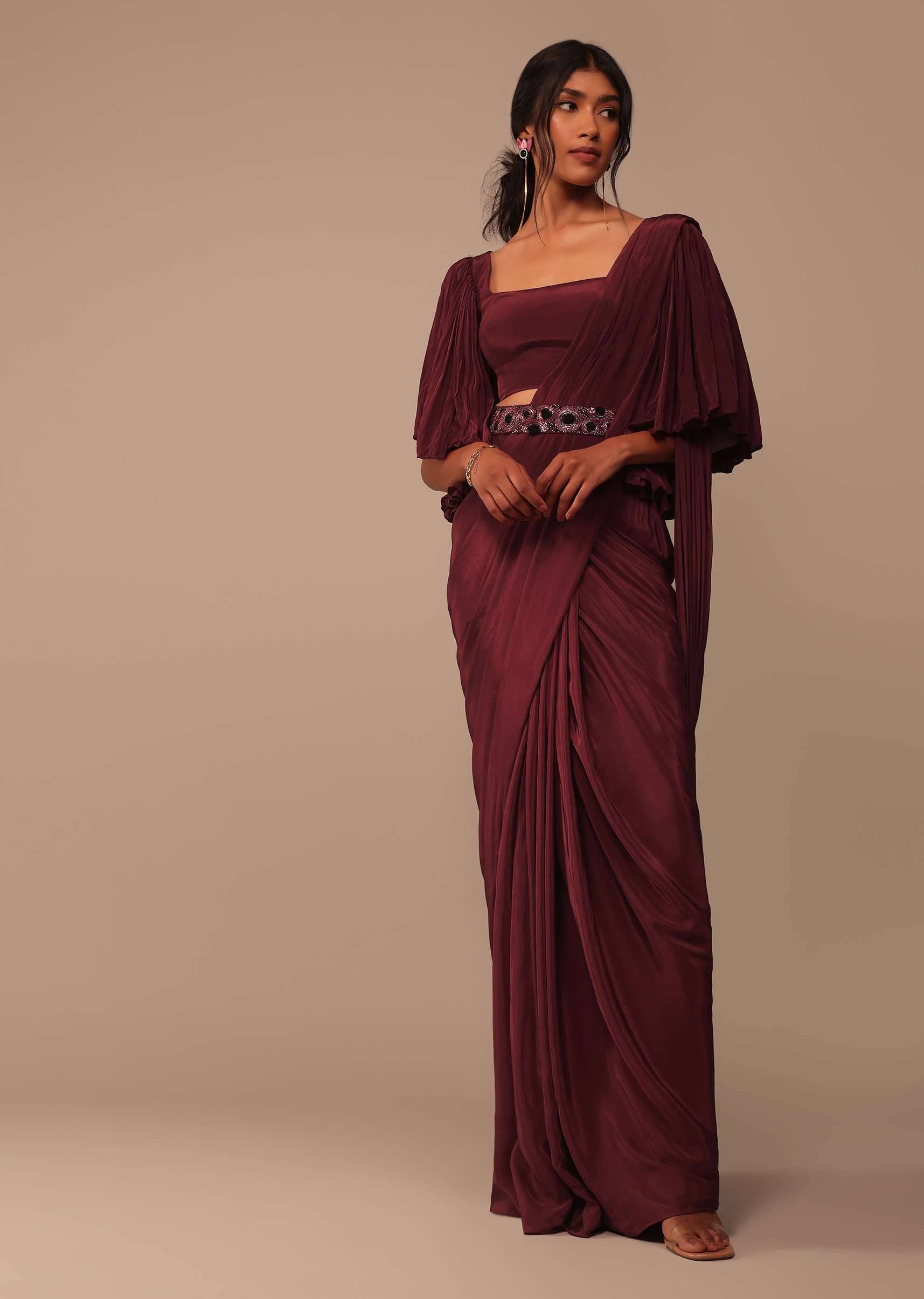 maroon indo-western-sg167143 9