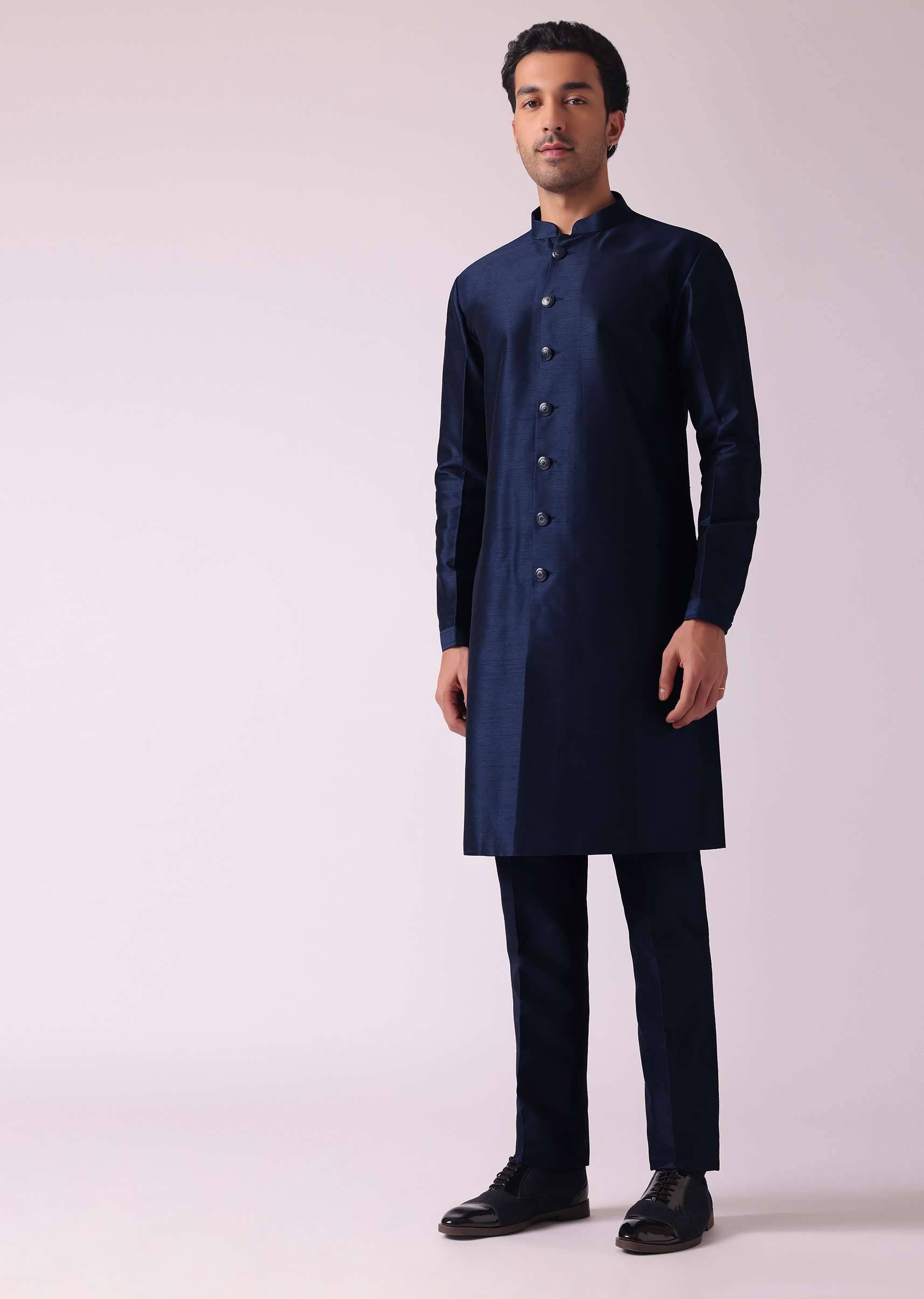 navy blue indowestern-sg171432 1
