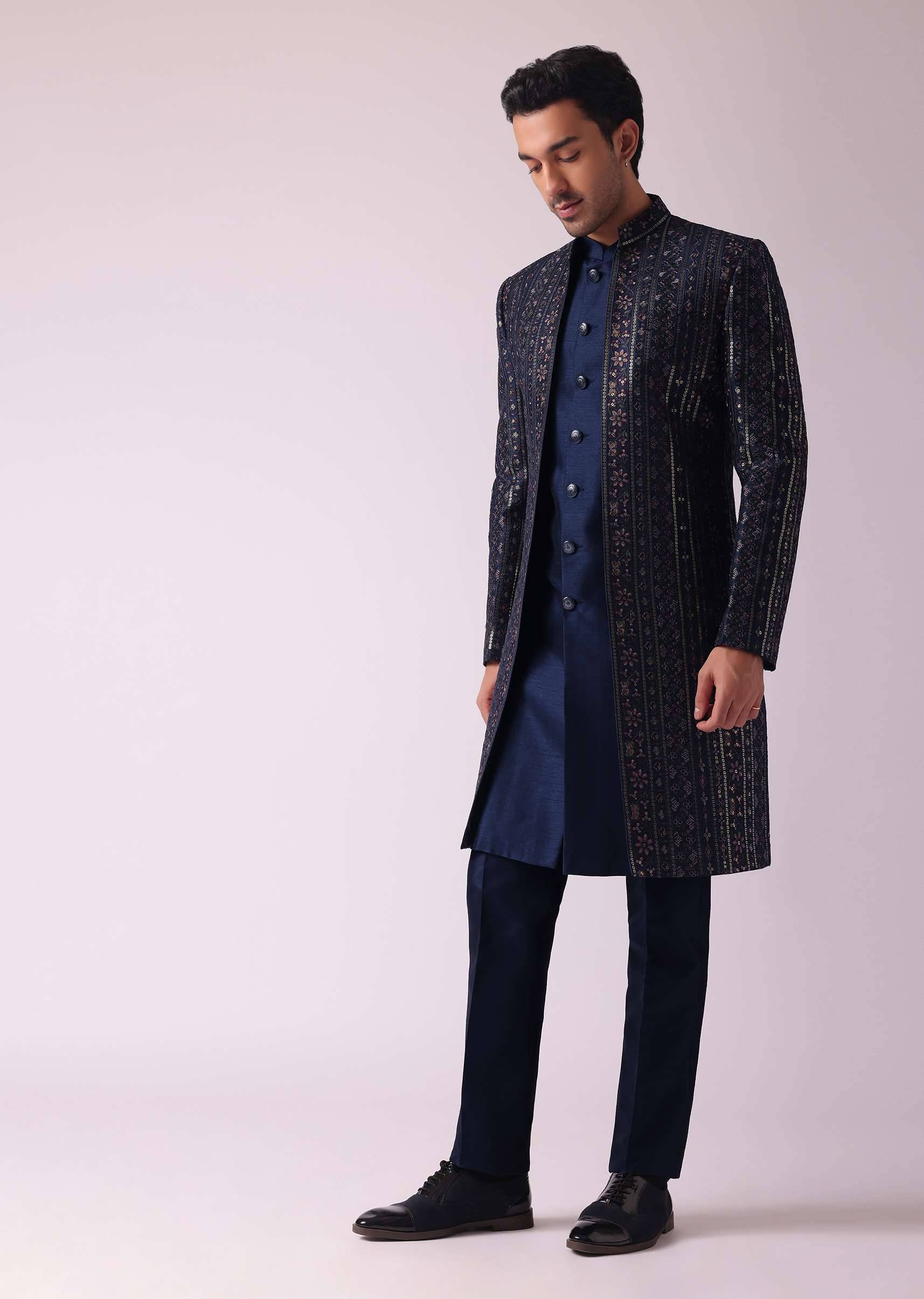 navy blue indowestern-sg171432 9