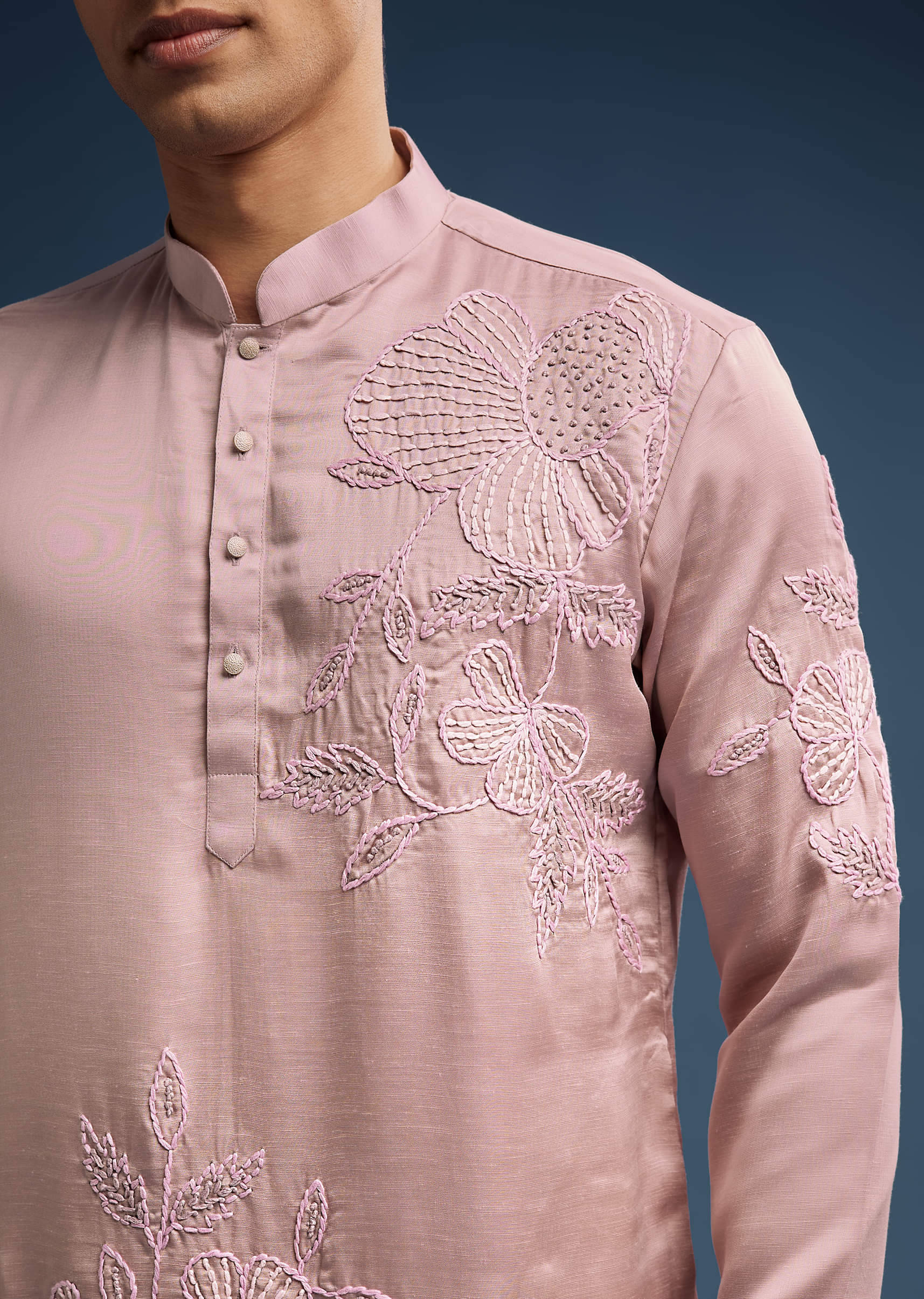 pink-silk-kurta-set-for-men-with-hand-done-thread-work-sg321916-2