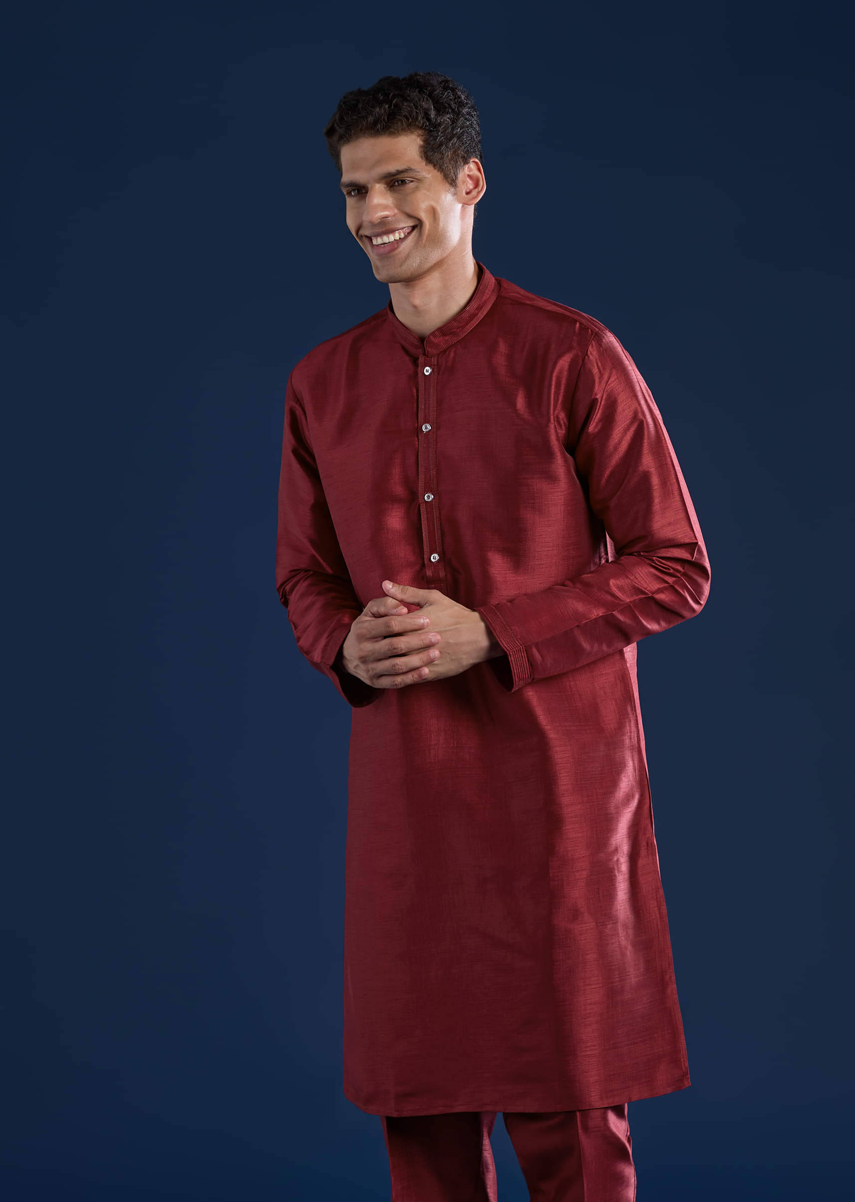 red-silk-mirror-work-kurta-and-jacket-set-sg330326-6
