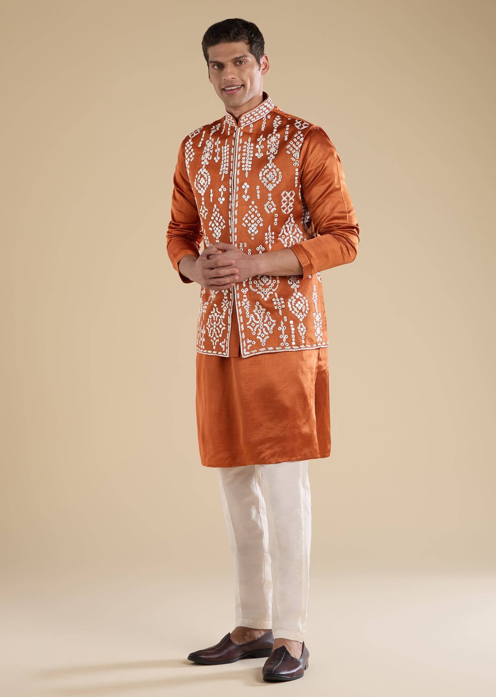 rust-embroidered-silk-kurta-jacket-set-sg375076-1 ce5e4968-c92e-43ff-9744-7e6fbb3dea78