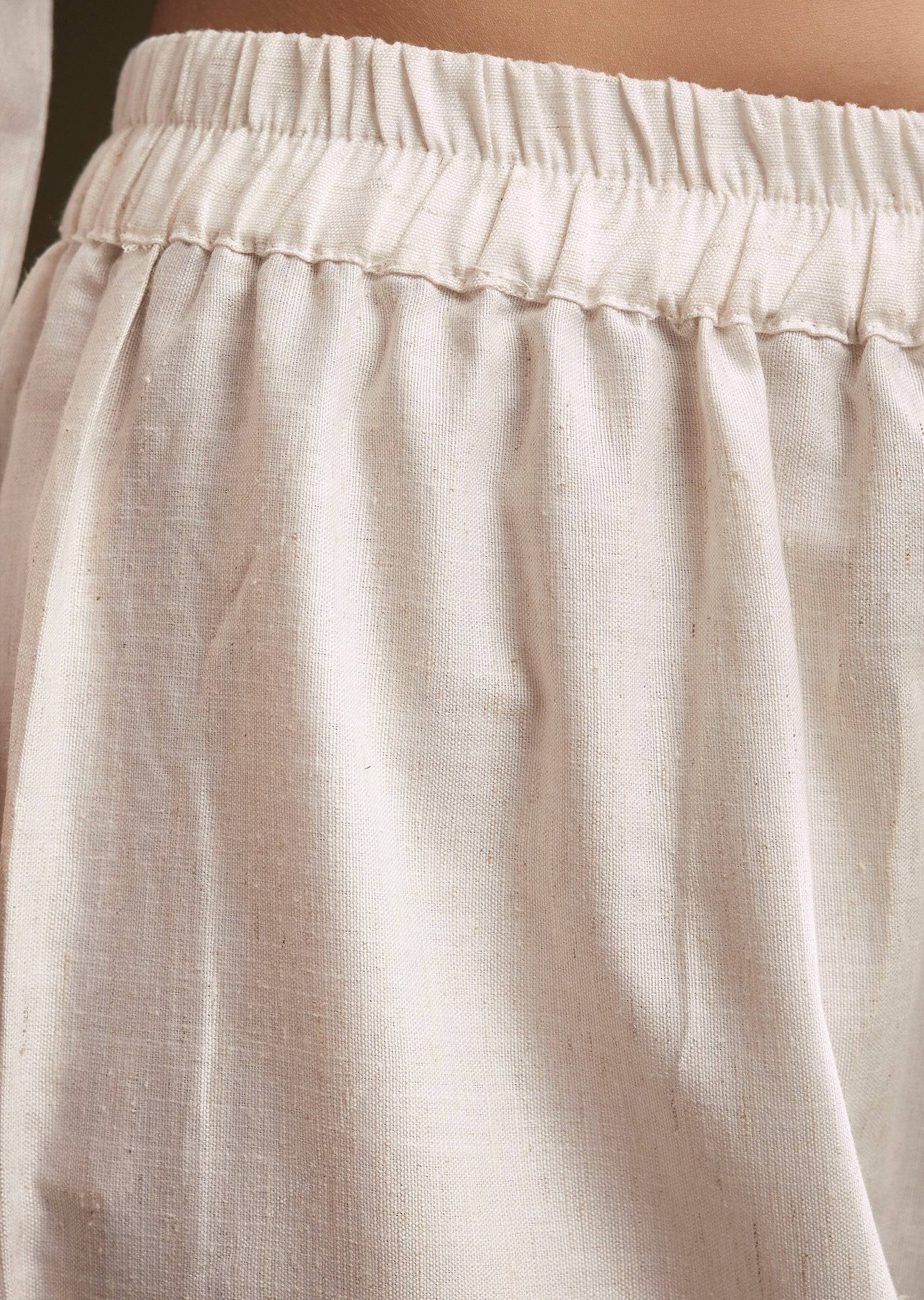 Off White Khadi Dhoti Suit With Blue Hand Dyed Ajrakh Dupatta