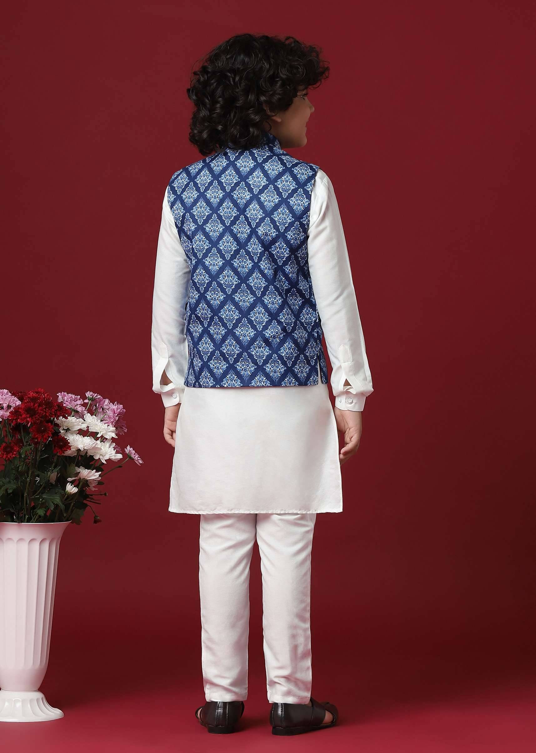 silk printed jacket kurta-sg202071 2