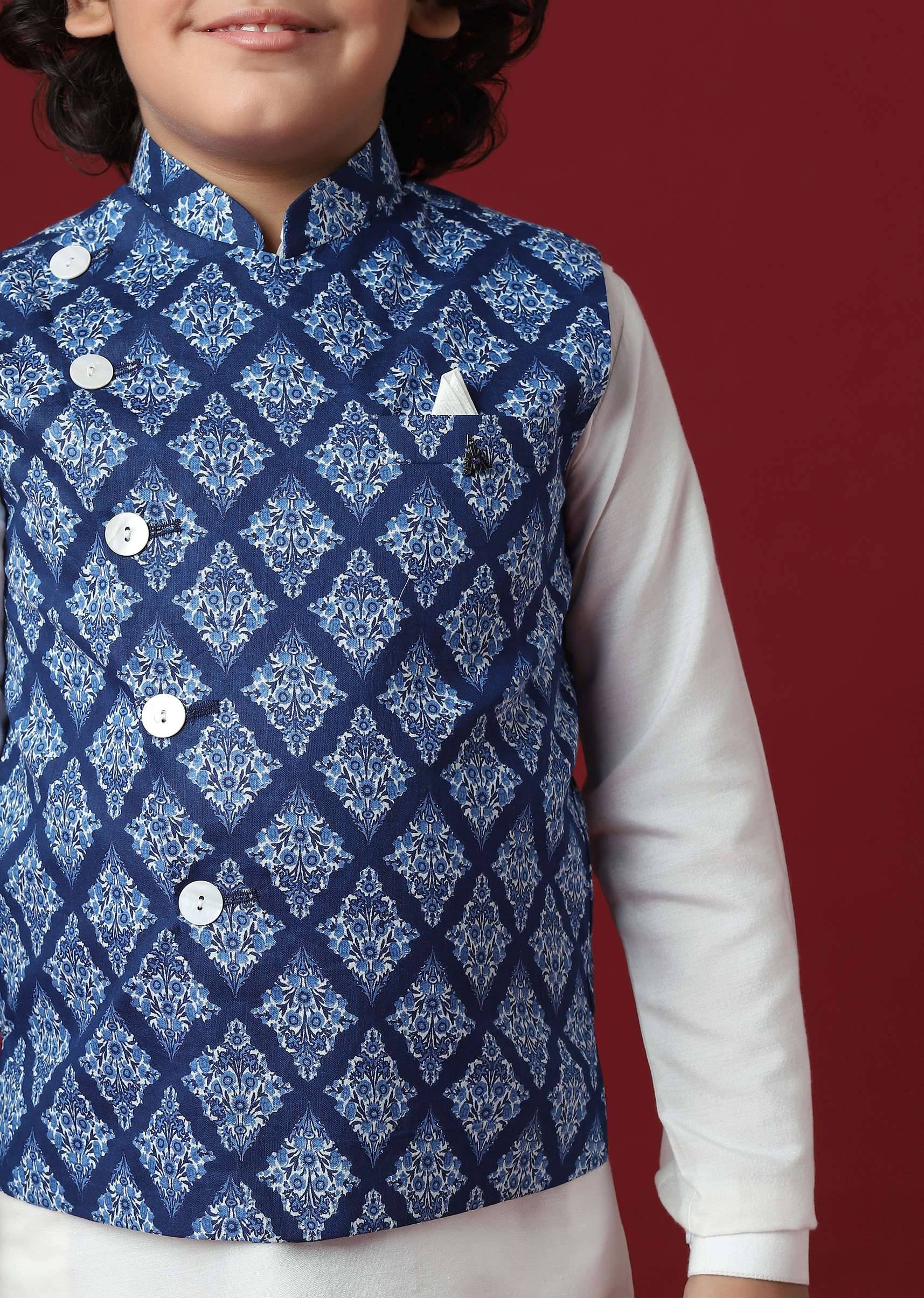 silk printed jacket kurta-sg202071 3