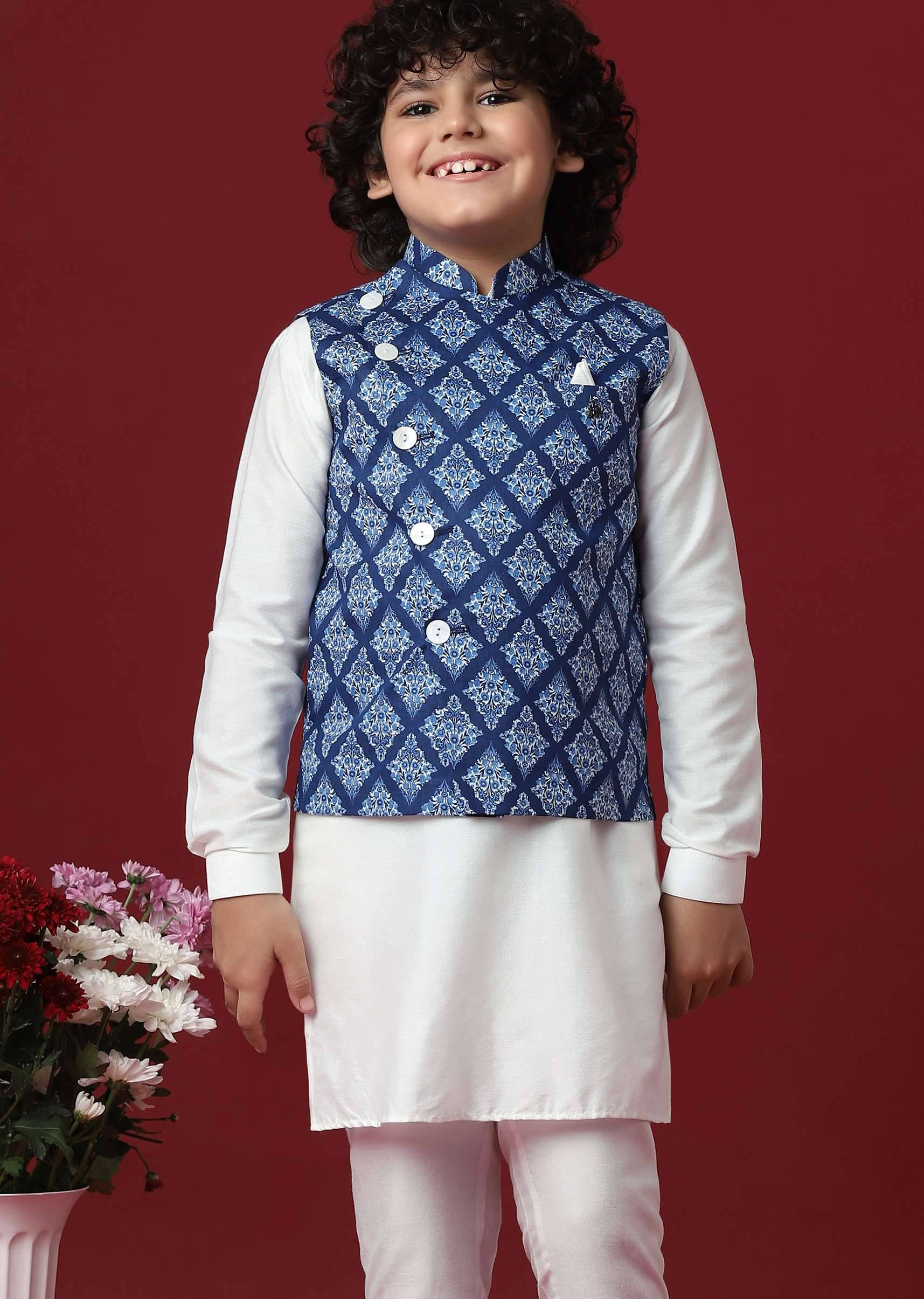 silk printed jacket kurta-sg202071 4