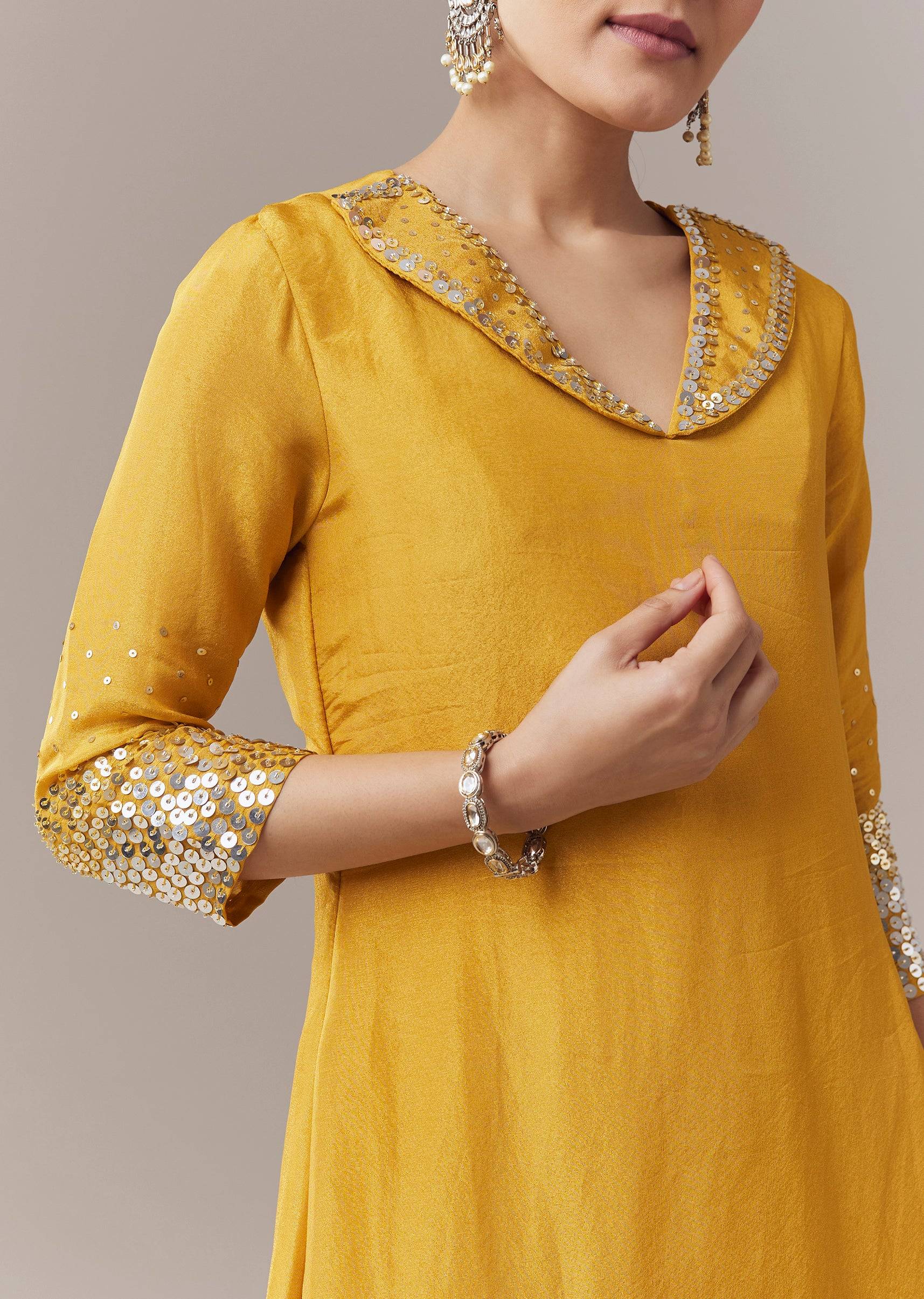 yellow-coord-set-with-sequins-work-sg355351-2 1dc37358-2b1d-4a51-ab1c-57ef577c3584