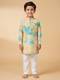 Yellow printed kurtas with fresh style for boys