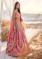 Hot Pink Self Gold Embroidery Bridal Set