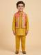 Yellow jacket sets with bright detail for boys