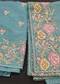 Aqua Blue Printed Suit Set