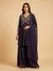 Black Net Thread Work Anarkali Suit