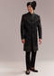 Black Silk Sherwani For Groom With Intricate Embroidery