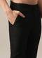 Black Dola Silk Jacket And Kurta Set With Embroidered Work