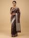 Chocolate Brown Handloom Saree
