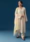 Cream Cotton Kurta Set With Thread Work