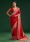 Crimson Dola Silk Saree With Intricate Zari Work