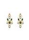 Emerald Kundan Statement Drop Earrings