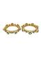Emerald Moissanite Polki Bangle Set