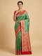 Green Classic Weave Handloom Saree
