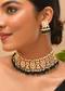 Green Kundan Choker Necklace and Earrings Set