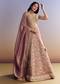 Light Pink Banarasi Silk Lehenga Set With Embroidered Choli