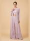 Lilac Embroidered Jacket Set