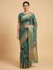 Linen Block Printed Saree
