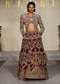 Maroon Silk Bridal Lehenga With Zardosi And Sequins Work