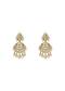 Moissanite Polki Statement Drop Earrings