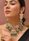 Multi Kundan Bead Drop Necklace and Earrings Set