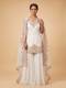 Off-White Embellished Cape Set
